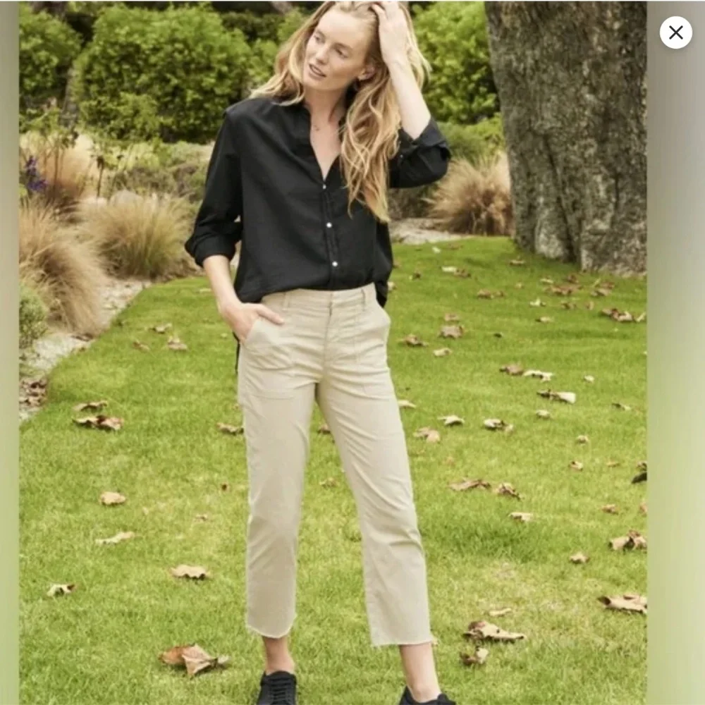 Frank & Eileen Blackstone Utility Pant in Twill Khaki, size 10 - Picture 2 of 16